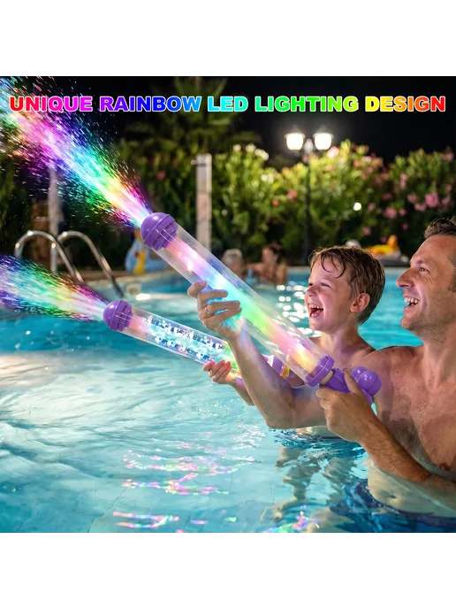 Радуга светящийся водяной бластер LED (3шт), 4 шт, фото 3