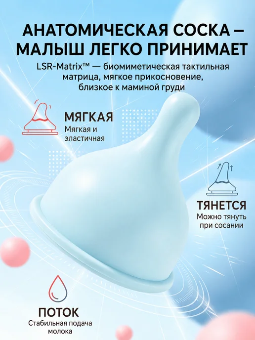 хипидог Бутылочка для новорожденных кошек и собак с сосками, синий, фото 6