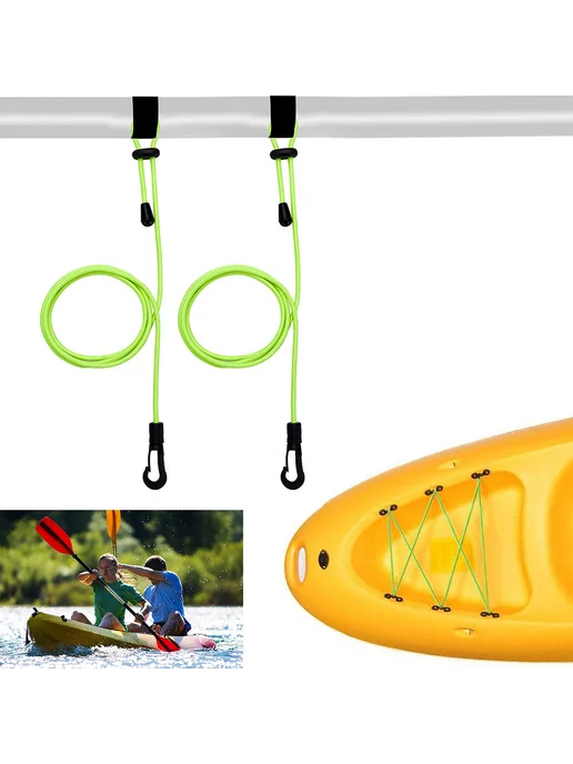 2шт ремень для весла kayak (Green), регулируемый, мобильный, 2 шт, фото 6