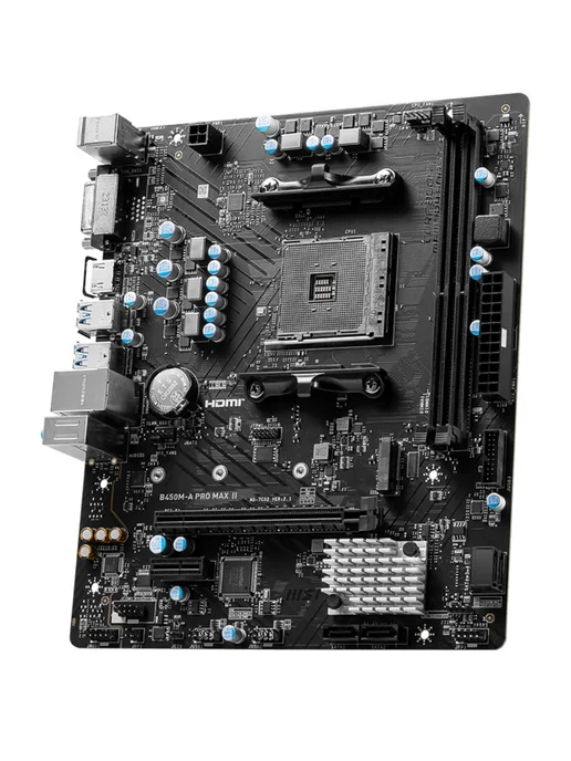 MSI Материнская плата B450M-A PRO MAX II AMD Ryzen DDR4, вариант, фото 3