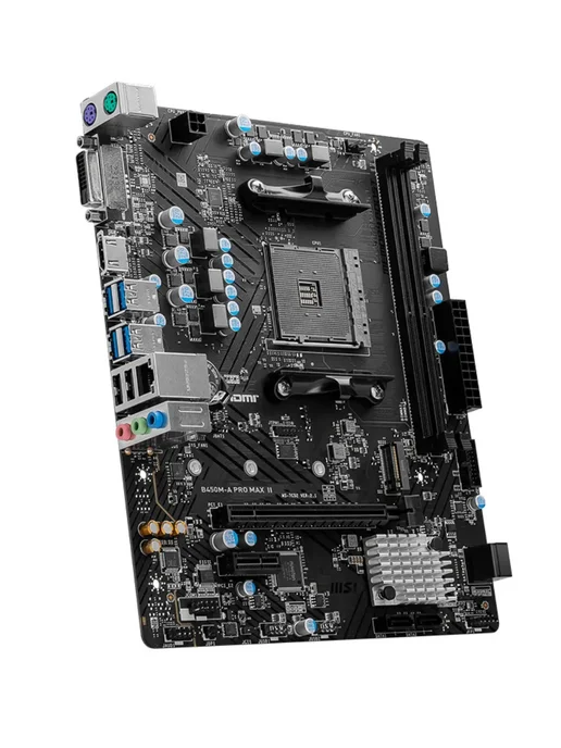 MSI Материнская плата B450M-A PRO MAX II AMD Ryzen DDR4, вариант, фото 4