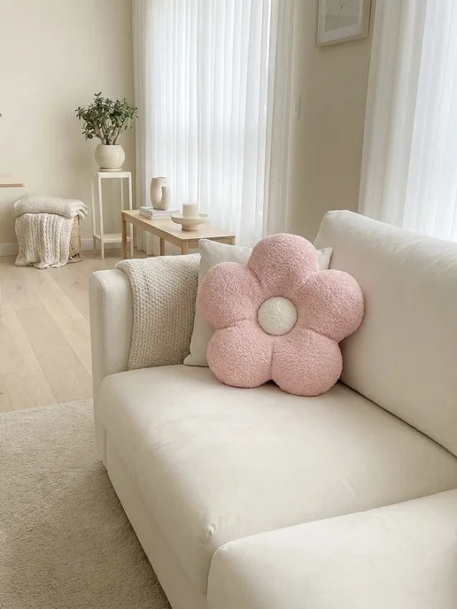 Fetroland Baby Подушка-игрушка "Цветок" декоративная, белый, фото 4