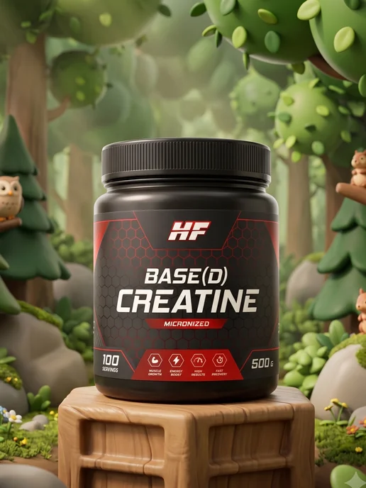 Health Factor Креатин моногидрат микронизированный, BASE(D) CREATINE 500гр, 500 г, фото 2