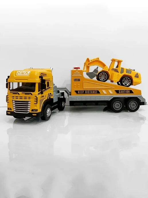 Cyber Toy Машинка автовоз строительной техники, черный, фото 2