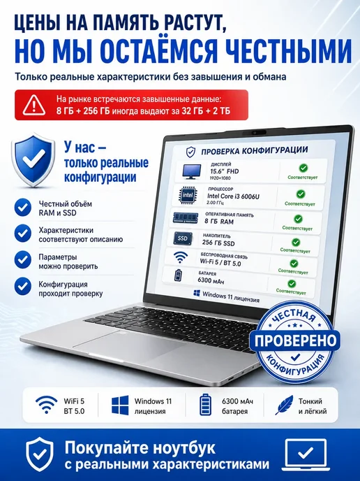 Ноутбук для работы и учебы 15.6" 16 1024ГБ Intel i5, 1024 ГБ, фото 2