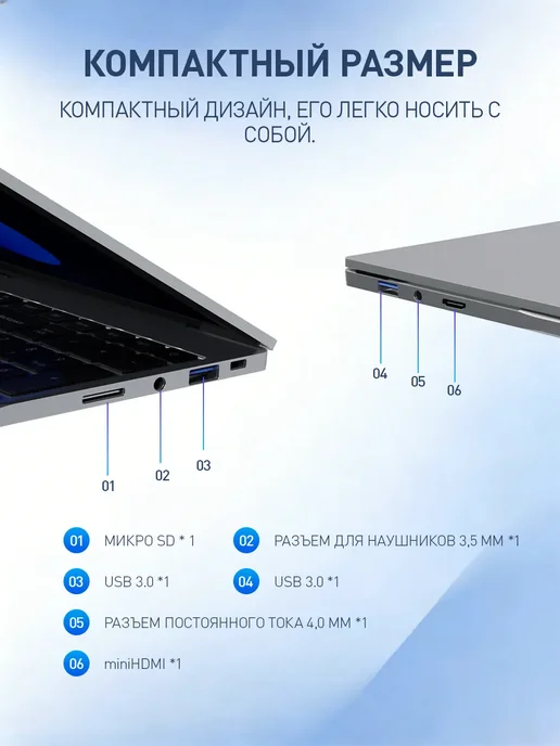 Ноутбук для работы и учебы 15.6" 16 1024ГБ Intel i5, 1024 ГБ, фото 8