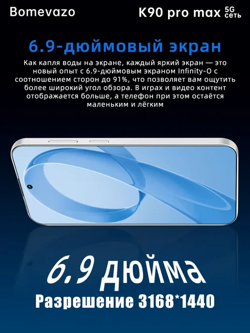 Смартфон Pro Max Mi17 16/16 ГБ, белый, фото 5