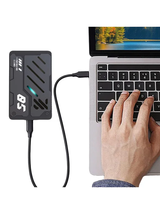 1ТБ портативный HDD Type-C RGB, 2.5" для PC, Mac, Xbox, 1 ТБ, фото 2