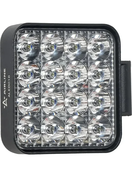 Светодиодная фара квадратная 16 LED 16 Вт 2 шт 12 24 В, 16 Вт, 2 шт, фото 2