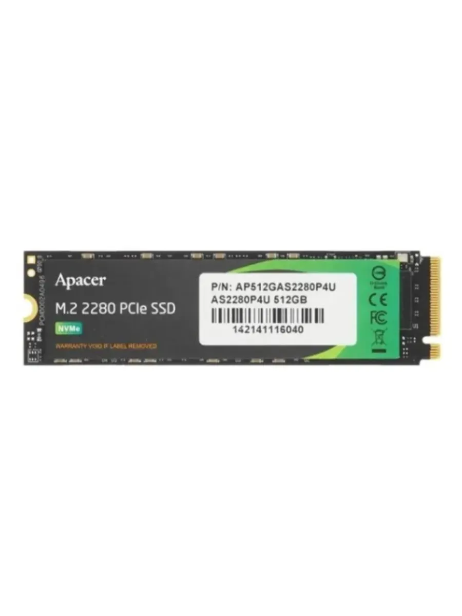 Apacer SSD накопитель M.2 2280 512Гб (AP512GAS2280P4U-1)