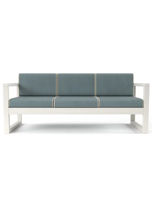 Soft Element Диван кушетка садовая Август 3х местная Grey Blue, синий, фото 2