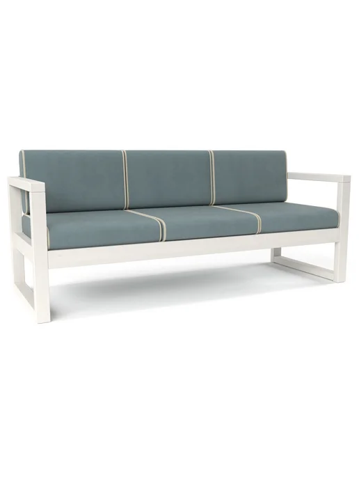 Soft Element Диван кушетка садовая Август 3х местная Grey Blue, синий, фото 3