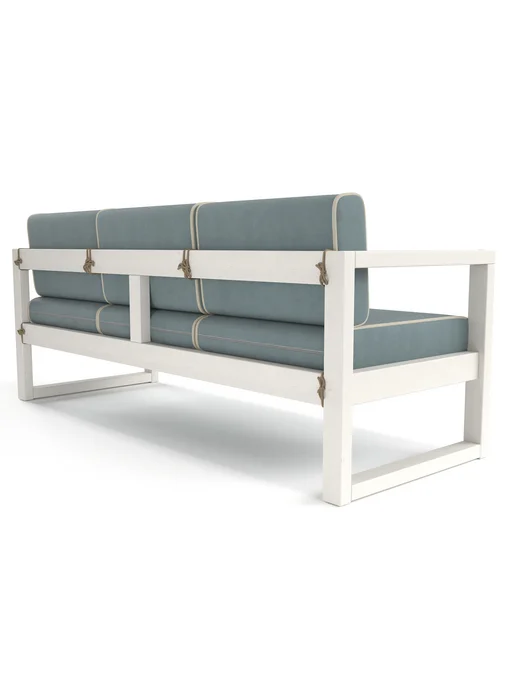 Soft Element Диван кушетка садовая Август 3х местная Grey Blue, синий, фото 4