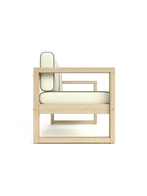 Soft Element Диван кушетка садовая Август 3х местная Ivory, массив дерева, бежевый, фото 5