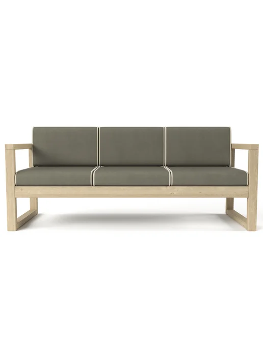 Soft Element Диван кушетка садовая Август 3х местная Brown, велюр, коричневый, brown, фото 2