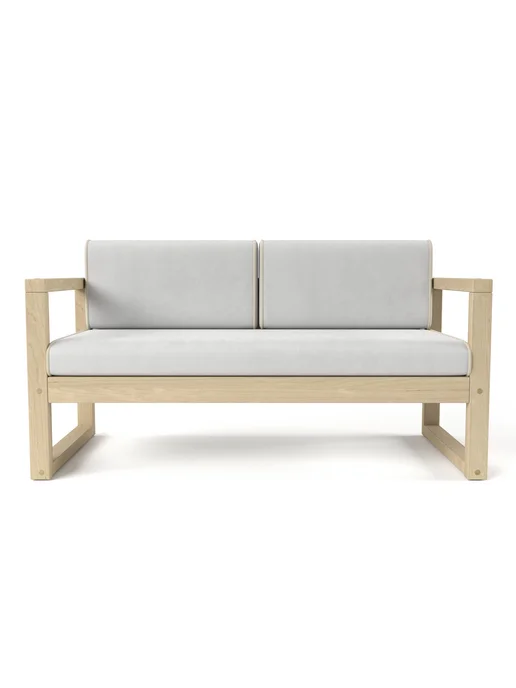 Soft Element Диван кушетка Август Ash, велюр, скандинавский, на балкон, серый, фото 2