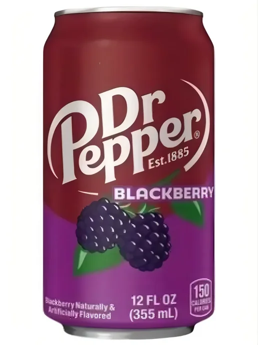 Dr.Pepper Напиток Dr. Pepper Blackberry 355мл Доктор Пеппер Ежевика, 355 мл, фото 2
