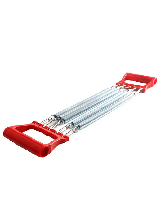 Фитнес-эспандер Chest Expander, регулируемый, красный, красный, фото 4