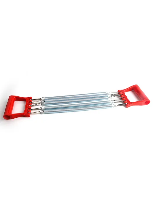 Фитнес-эспандер Chest Expander, регулируемый, красный, красный, фото 5