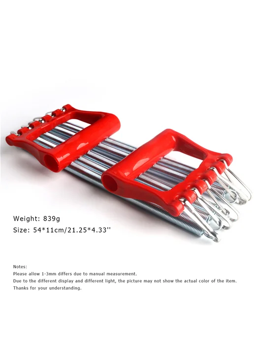 Фитнес-эспандер Chest Expander, регулируемый, красный, красный, фото 7