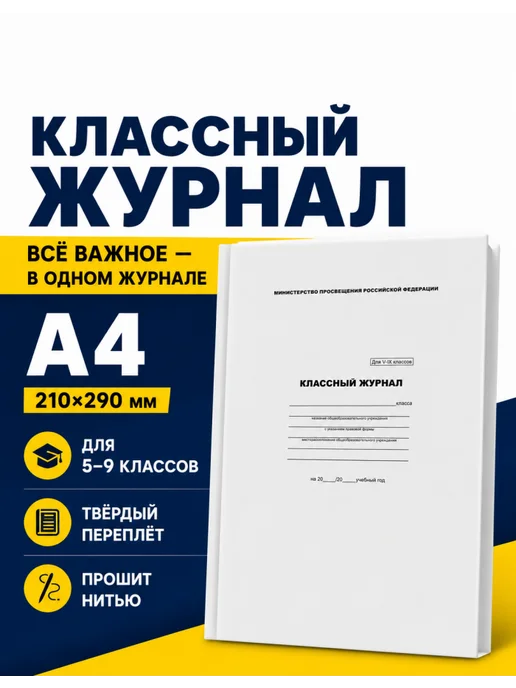 БиДжи Классный журнал BG, белая ламинированная обложка, 3 шт, 3 шт, фото 2