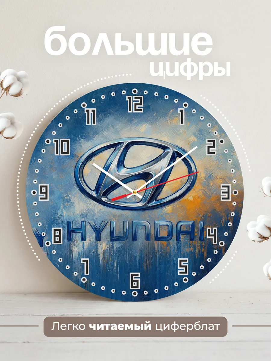 Часы настенные "Hyundai" — фото 4