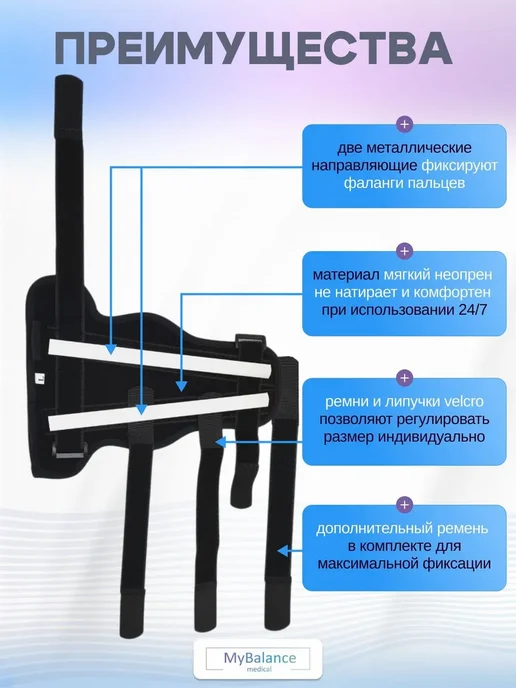 Иммобилизирующий бандаж MyBalance на запястье и пальцы, неоп…, вариант, фото 2