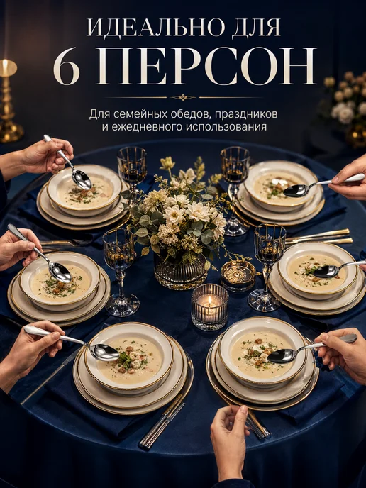 Набор столовых ложек 6 шт, 6 шт, фото 4
