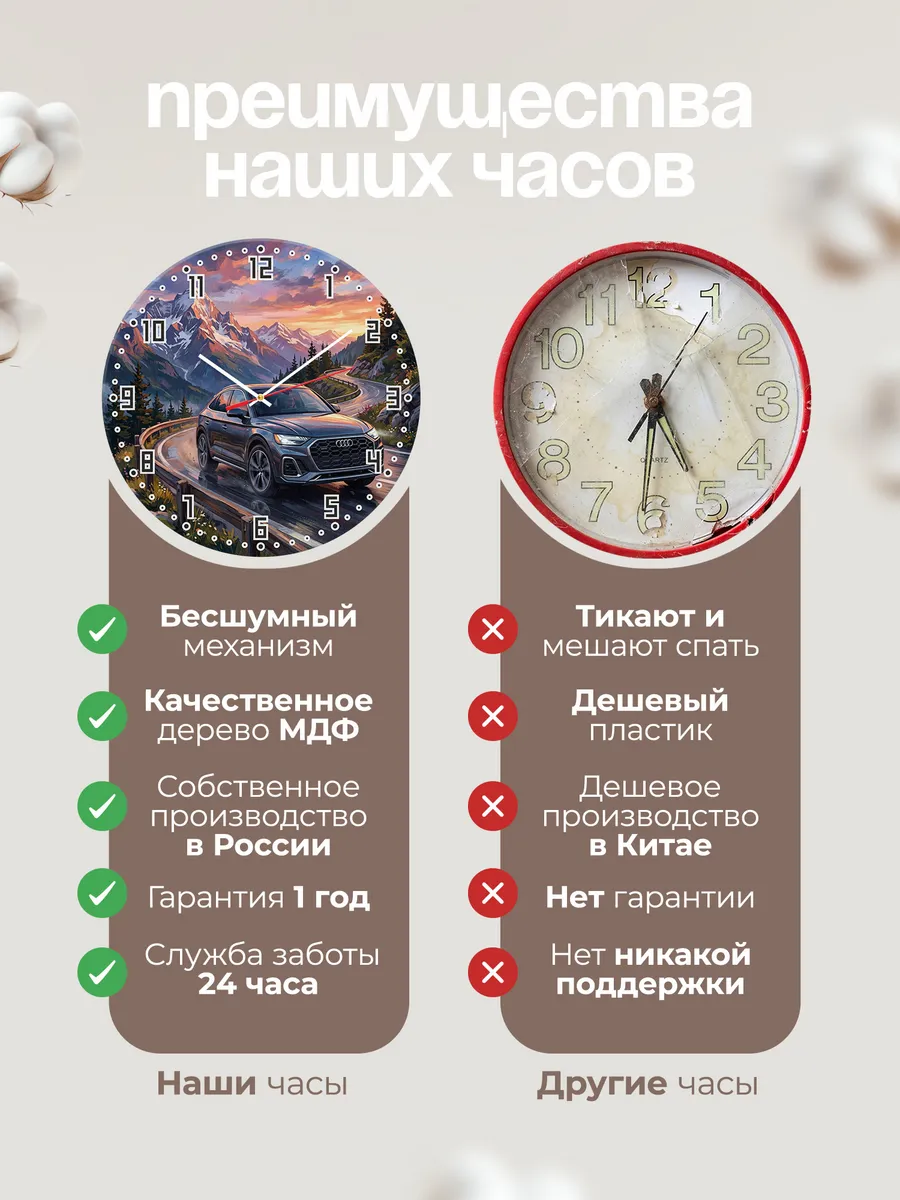 Часы настенные "Audi Q5" — фото 2