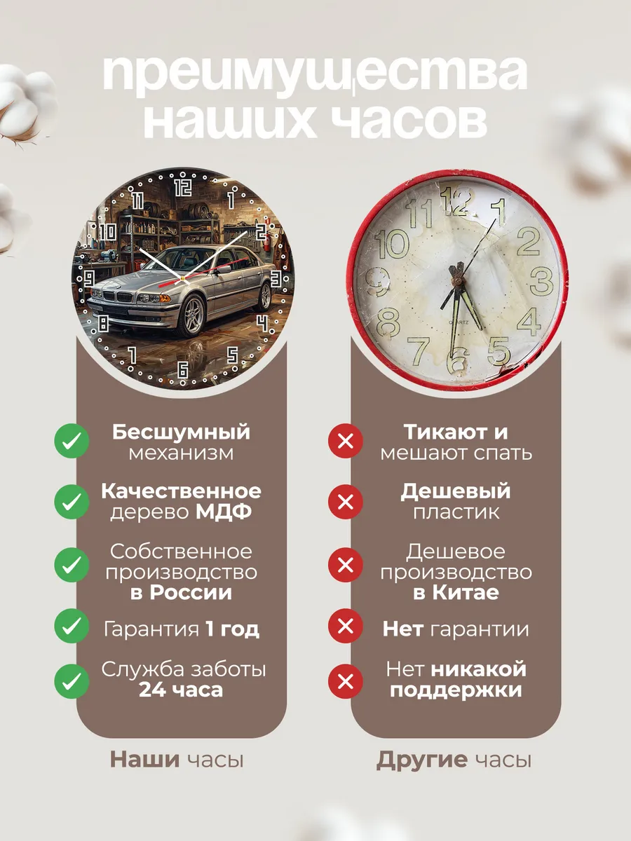 Часы настенные "BMW 7 Series" — фото 2