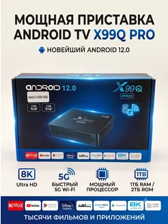 Смарт ТВ-приставка Android TV . Вид 1.