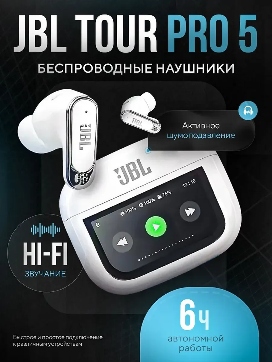 Наушники беспроводные с микрофоном JBL Tour Pro 2 — фото 1