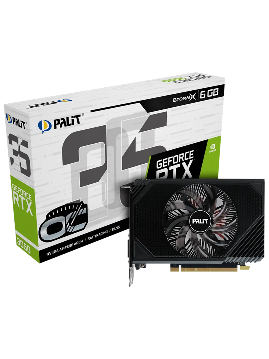 Palit Видеокарта RTX 3050 6 ГБ RTL (NE63050S18JE-1072F)