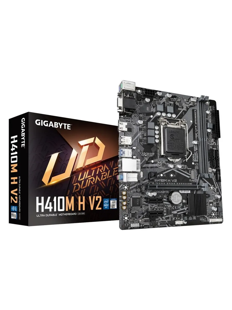 Gigabyte Материнская плата H410M H 2.0 LGA 1200 2хDDR IV 1хM.2