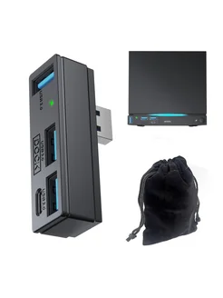 USB 3.0 хаб 4в1 для Steam, PS5, ПК, ноутбука, расширитель