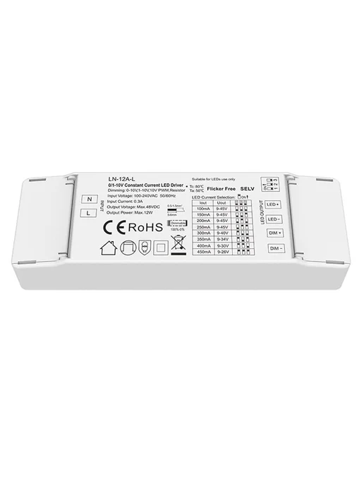 Драйвер LED 0-10V для плавного диммирования, стабильное свеч, вариант, фото 2