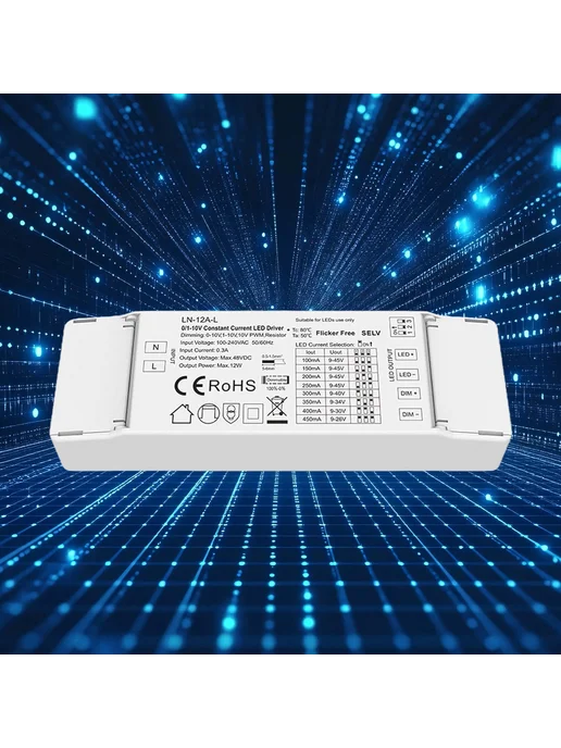 Драйвер LED 0-10V для плавного диммирования, стабильное свеч, вариант, фото 4