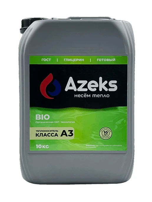 AZEKS Теплоноситель AZEKS-BIO Канистра 20 кг Глицерин, 10 кг, фото 5