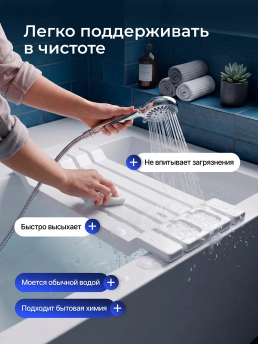 TANFORT Сиденье для ванной пластиковое для пожилых и инвалидов, белый, фото 7
