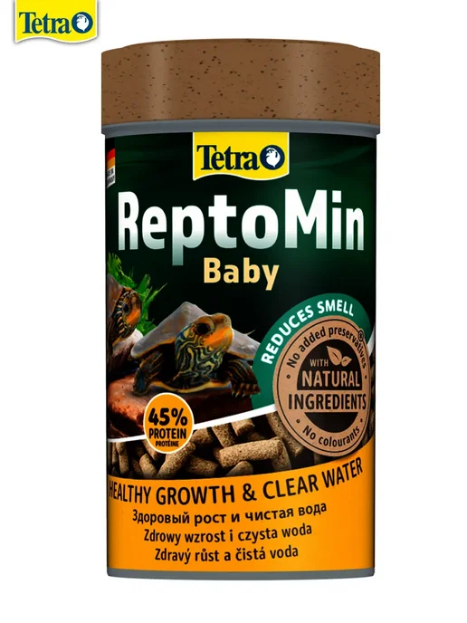 TETRA Корм для водных черепашек ReptoMin Baby 100мл гранулы, 100 мл, фото 2