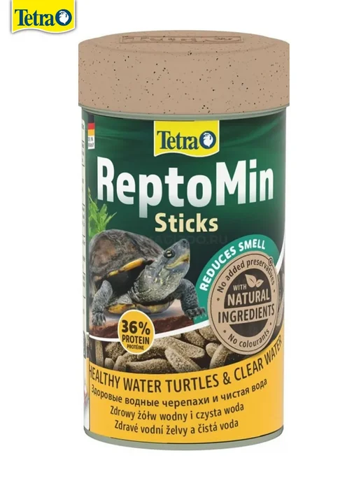 TETRA Корм для водных черепах ReptoMin Sticks 100мл гранулы, 100 мл, фото 5