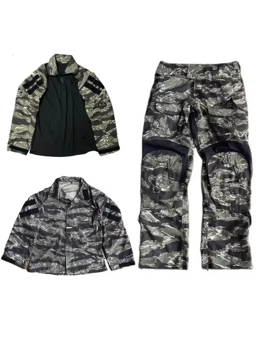 Нет бренда Terrain Base Suit, Тактический топ, мужской, длинные рукава, черный, фото 4