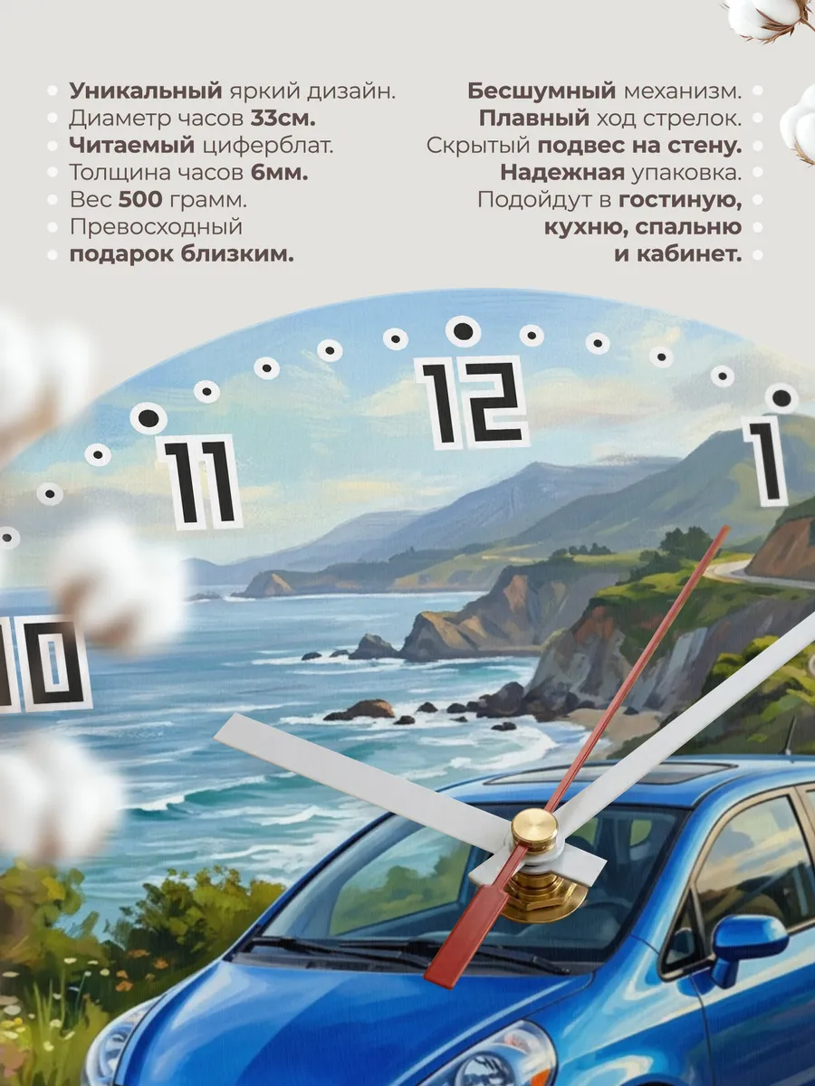 Часы настенные "Honda Fit" — фото 3