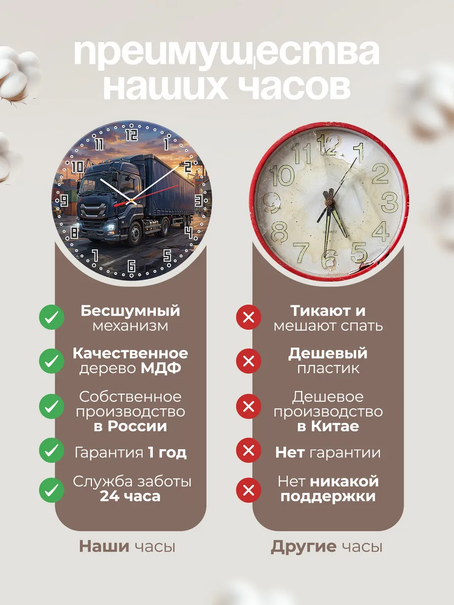 Часы настенные "Isuzu Giga" — фото 2