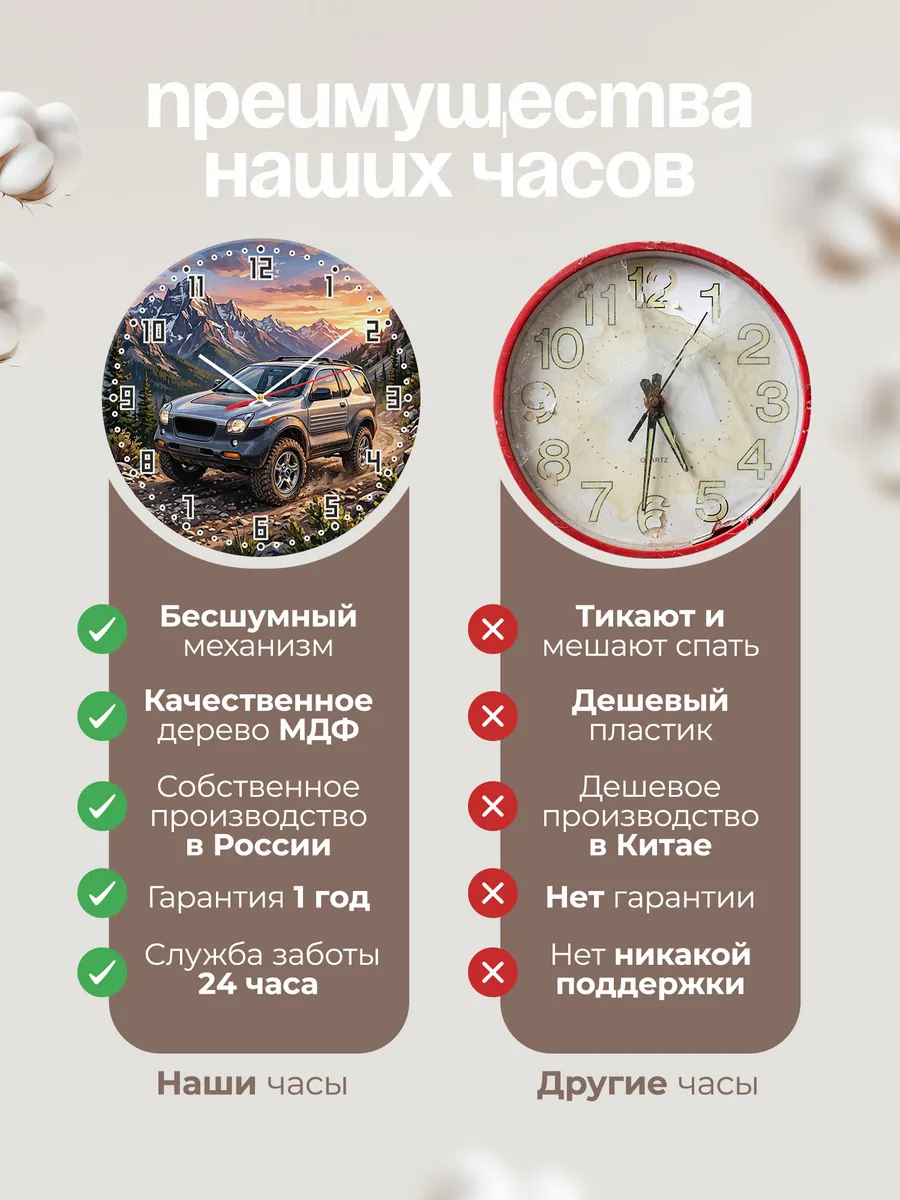 Часы настенные "Isuzu VehiCross" — фото 2