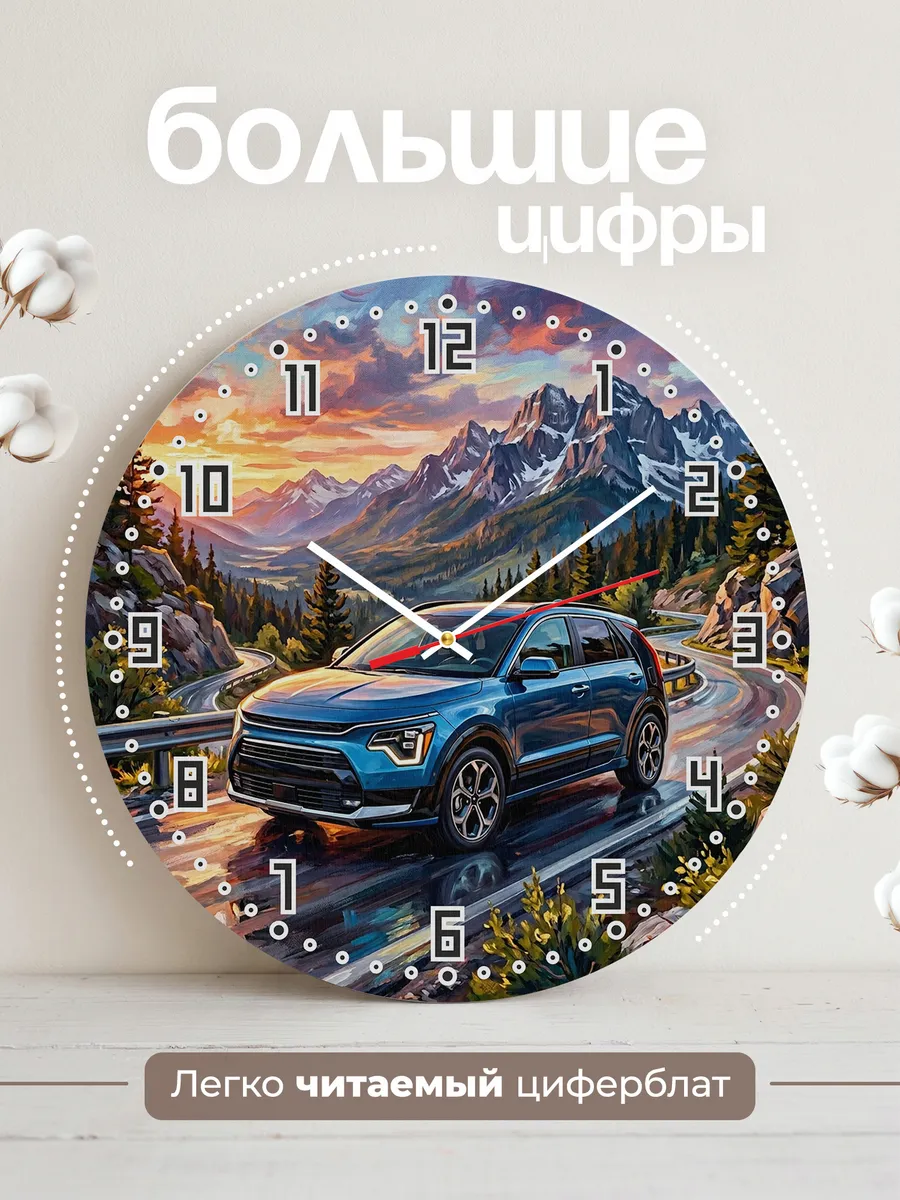 Часы настенные "Kia Niro" — фото 4