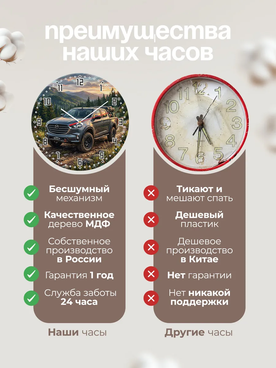 Часы настенные "Mazda BT-50" — фото 2