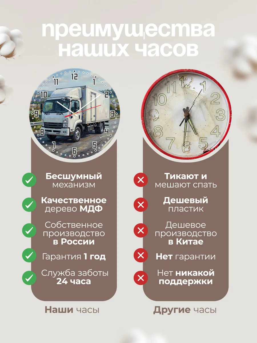 Часы настенные "Isuzu Forward" — фото 2