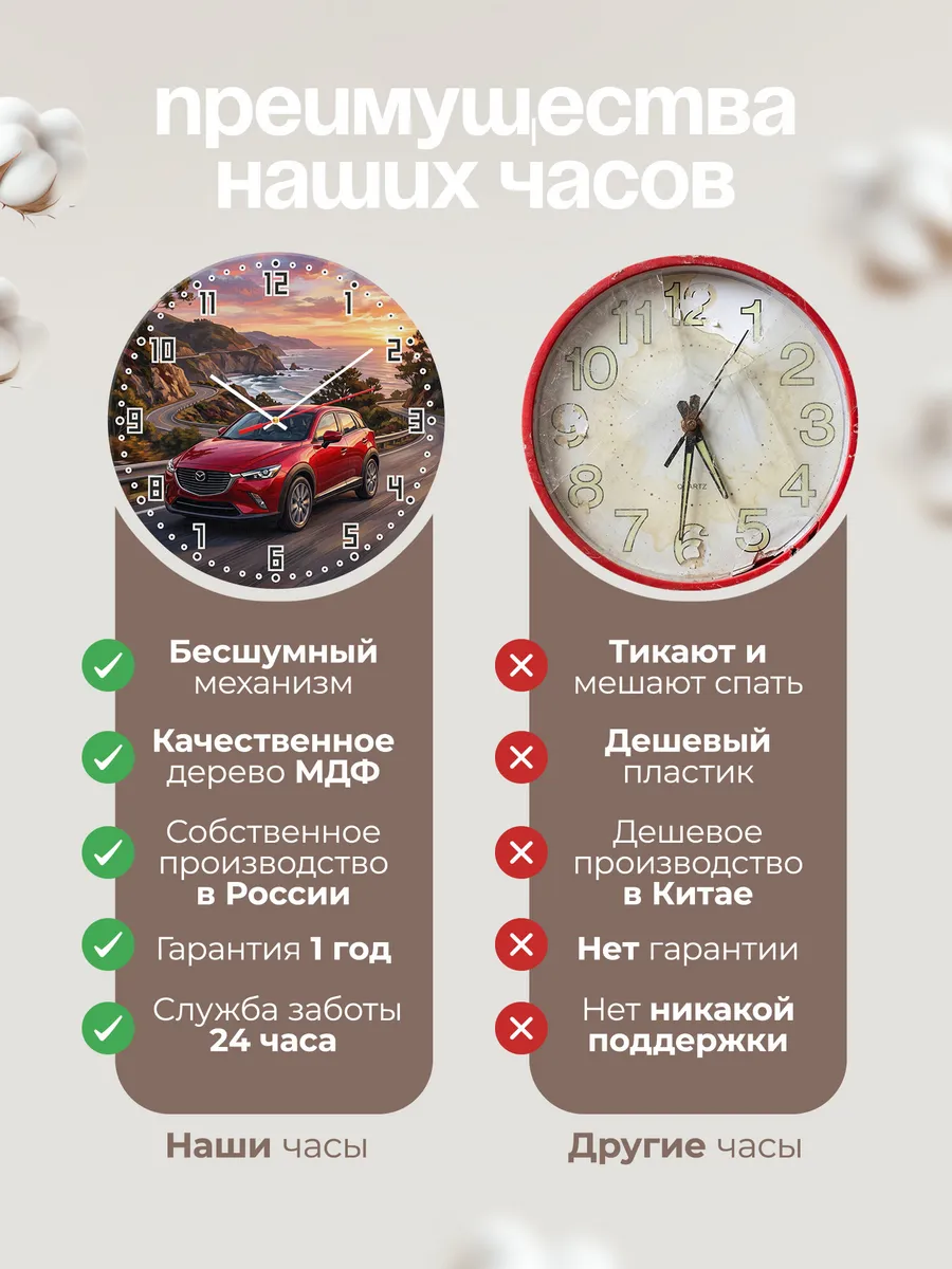 Часы настенные "Mazda CX-3" — фото 2