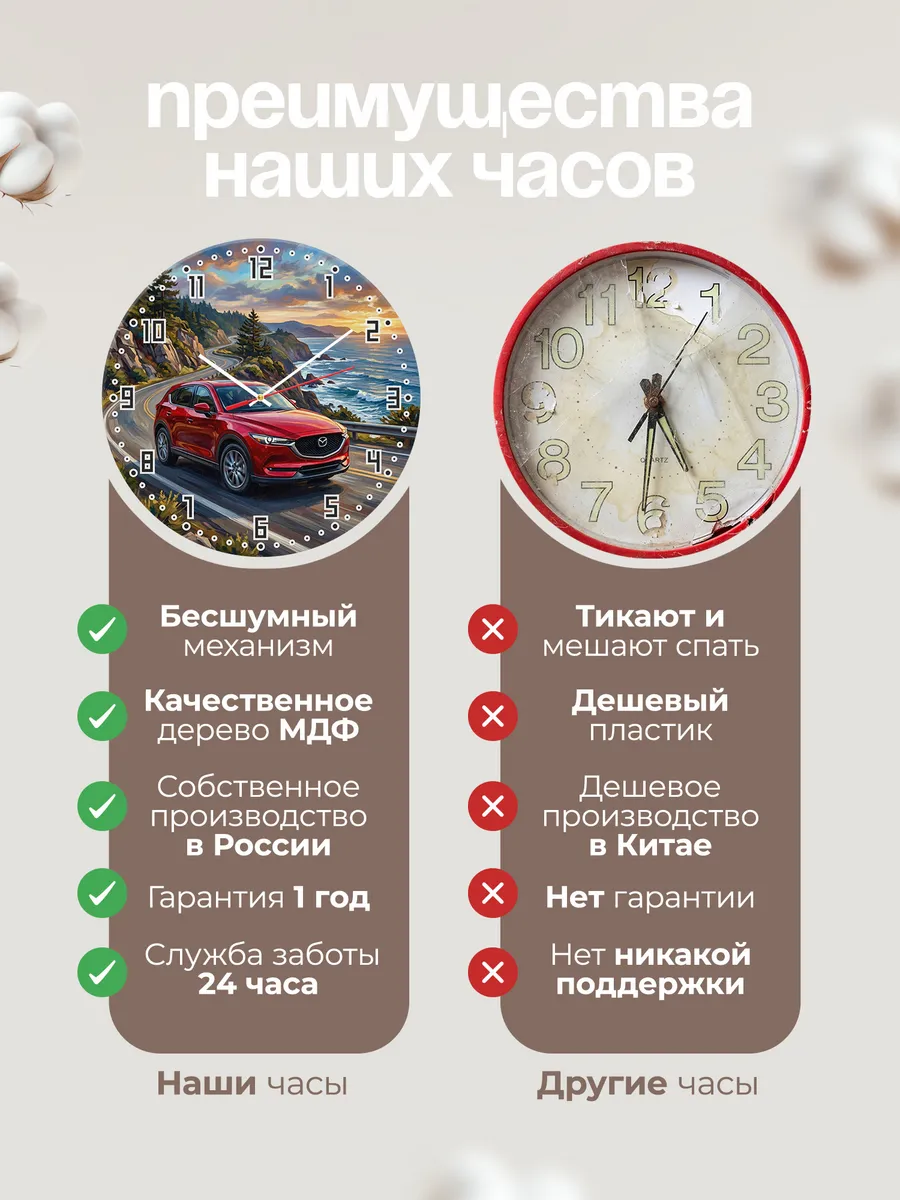Часы настенные "Mazda CX-5" — фото 2